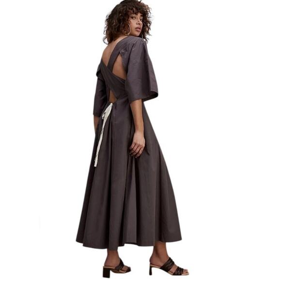 Free People Dresses & Skirts - NWT Free People Find Me Here Midi Dress Womens S Shaded Rock Brown Boho